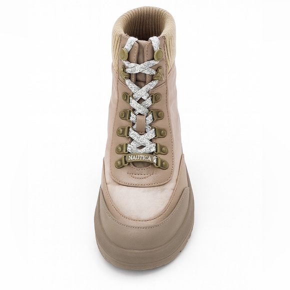Nautica Florencia NWOT Women’s Brown Hiker Hike Boots Tan Beige Taupe Size 7.5. - Picture 3 of 5